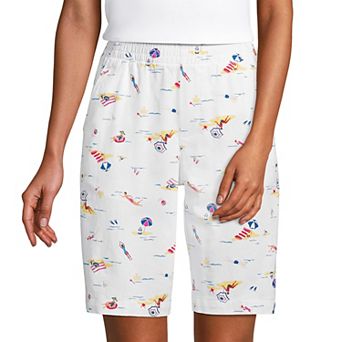 Women's Lands' End Pull-On Chino Bermuda Shorts