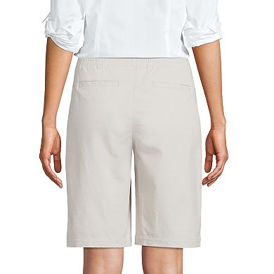 Women's Lands' End Pull-On Long Chino Bermuda Shorts