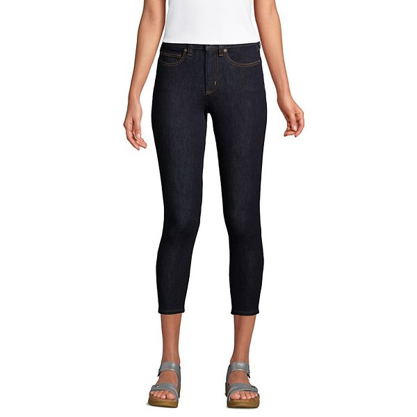 Women's Lands' End High-Rise Skinny Crop Jeans