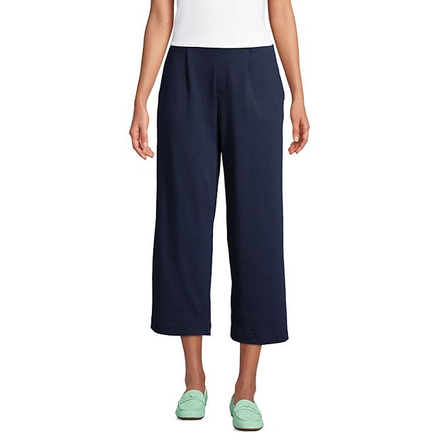  Lands' End Women s Sport Knit Pants Radiant Navy