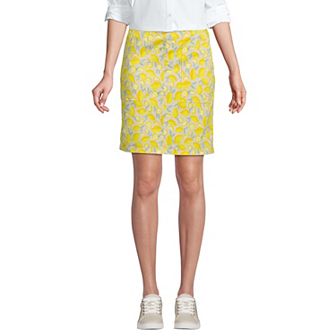 Women's Lands' End Pull-On Chino Pencil Skort