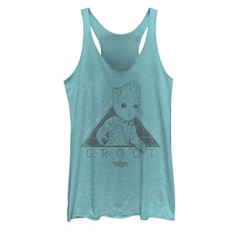 Juniors' Marvel Guardians of the Galaxy Vol. 2 Groot Triangle Spacesuit Graphic Tank Top