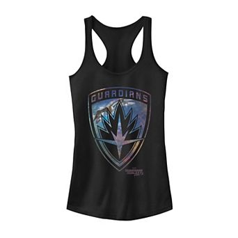 Juniors' Marvel Guardians of the Galaxy Vol. 2 Milano Shield Graphic Tank Top