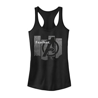 Juniors' Marvel Avengers Endgame Fearless Panels Graphic Tank Top