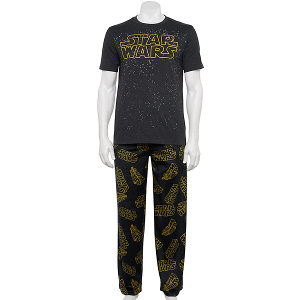 Star Wars Mens Long Pyjama Set Cotton 