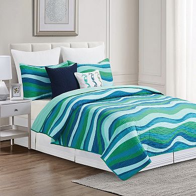 C&F Home Deep Blue Sea Quilt Set with Shams