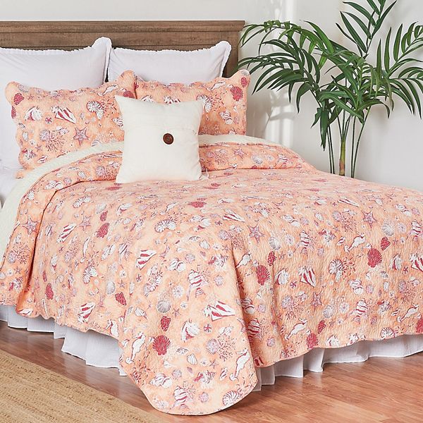 Salmon Bedspread Set - Chanel Collection – Amare Home