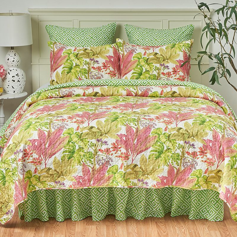 71904948 C&F Home Moana Quilt Set with Shams, Pink, Full/Qu sku 71904948