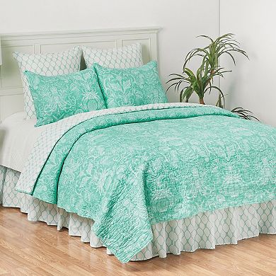 C&F Home Turquoise Bay Quilt Set with Shams