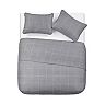 Jade + Oake Grid Embossed Textured Quilt Set with Shams