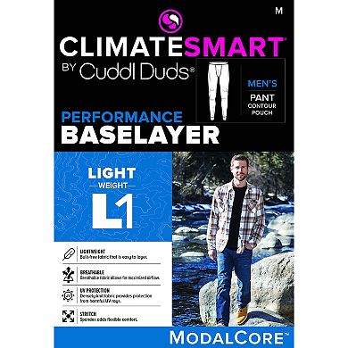Men's Climatesmart® by Cuddl Duds Lightweight ModalCore Performance Base Layer Pants