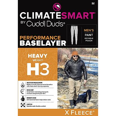Men's Climatesmart® by Cuddl Duds Heavyweight X-Fleece Performance Base Layer Pants