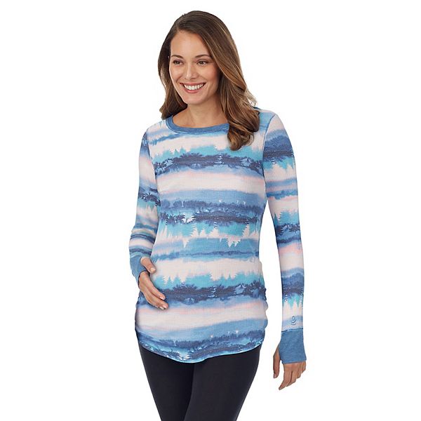 Maternity Cuddl Duds® Stretch Thermal Long Sleeve Thumbhole Top