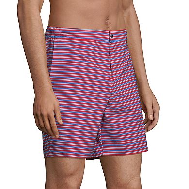 Men's Lands' End 7" Sunset Swim Trunks