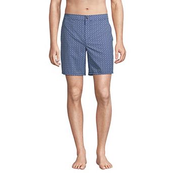 Men's Lands' End 7" Sunset Swim Trunks