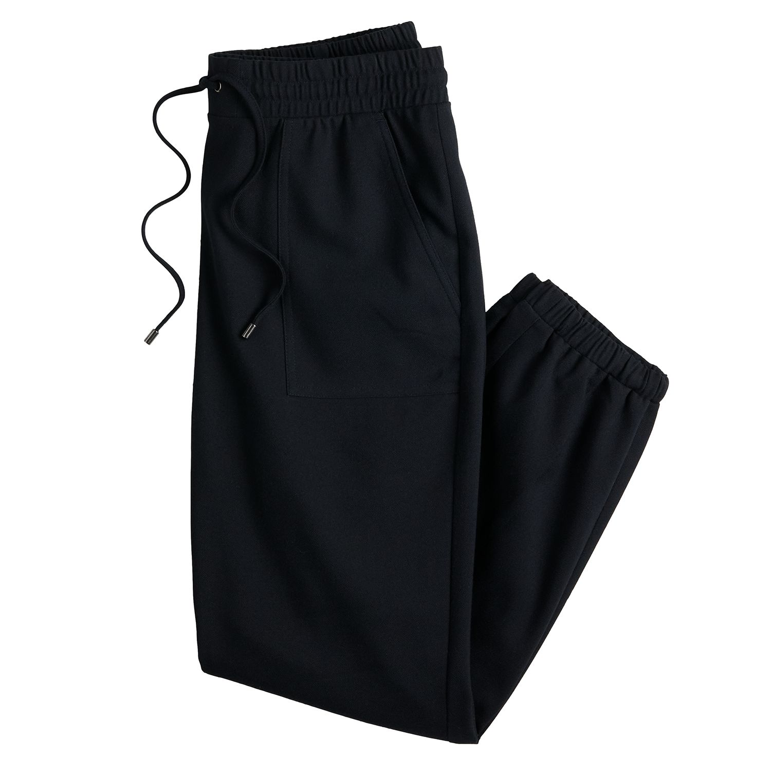 Pantalon Jogger Nine West Femme M – Noir, Rayures Lurex, Taille élastique