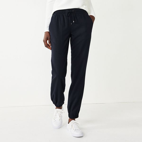 Women's Nine West Elastic-Cuff Relaxed Jogger Pants
