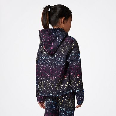 Girls 7-16 Converse Chuck Patch Splatter Print Lightweight Cropped Hoodie