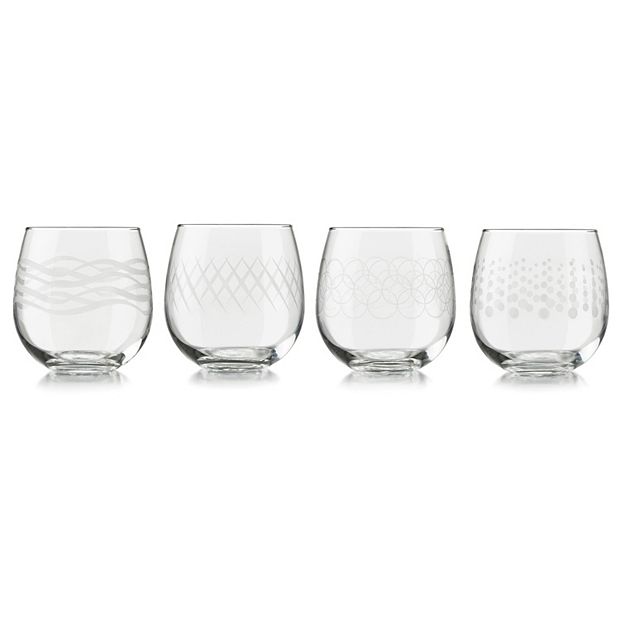 Libbey Adorn 4-pc. Stemless Wine Glass Set