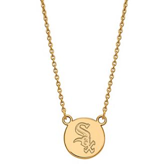 LogoArt Sterling Silver Chicago White Sox Extra Small Disc Necklace