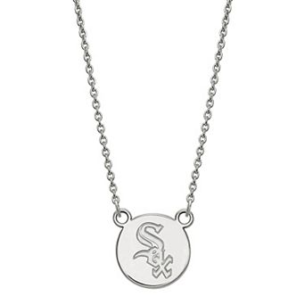 LogoArt Sterling Silver Chicago White Sox Extra Small Disc Necklace