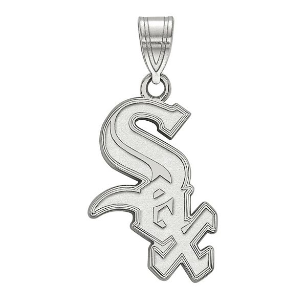 Chicago Sox Pendant, 14K White - The GLD Shop