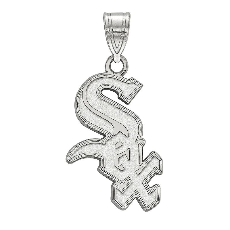 LogoArt Sterling Silver Chicago White Sox Large Pendant, Womens, Size: 19 