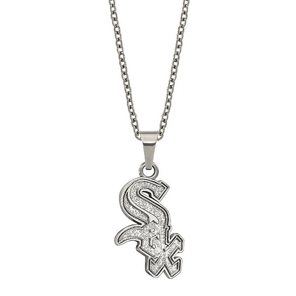 Chicago Sox Pendant, 14K White - The GLD Shop