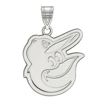 LogoArt Sterling Silver Baltimore Orioles Large Pendant