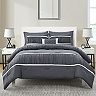 VCNY Home Trisha Ruched Stripes Comforter Set with Shams