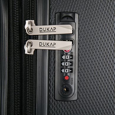 Dukap Crypto 3-Piece Hardside Spinner Luggage Set