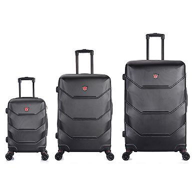 Dukap Zonix 3-Piece Hardside Spinner Luggage Set