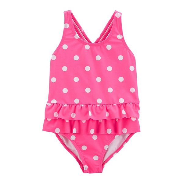 Baby & Toddler Girl Carter's One-Piece Polka Dot Swimsuit