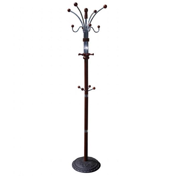 Ore International R685CH 73in. Coat Rack Cherry