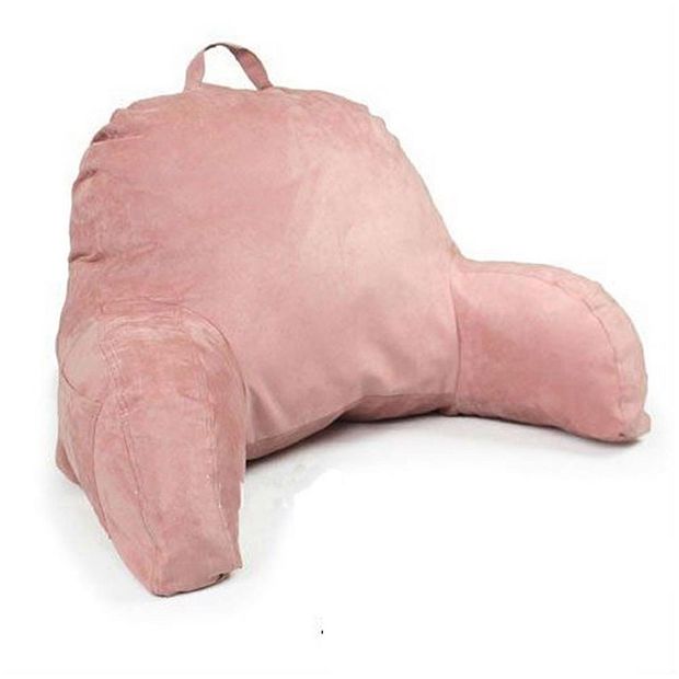 Living Health Products J 12 Pink Microsuede Bedrest Pillow Pink