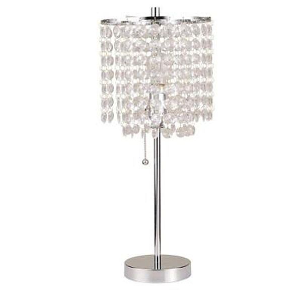 Ore International 8315c 20 25 H In, Table Lamps Crystal Glass Cleaner
