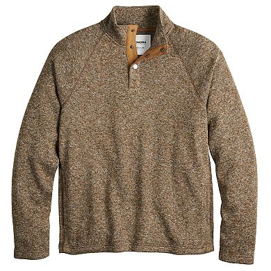 Men's SONOMA Goods for Life® Snap Mockneck Sweater Fleece Top
