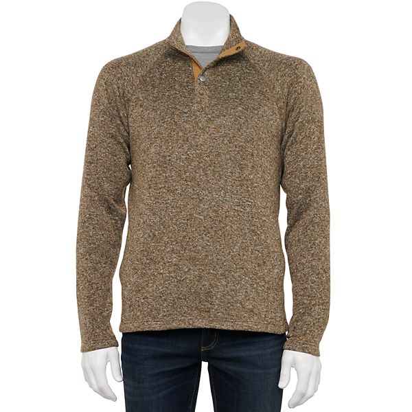 Men's Sonoma Goods For Life® Snap Mockneck Sweater Fleece Top
