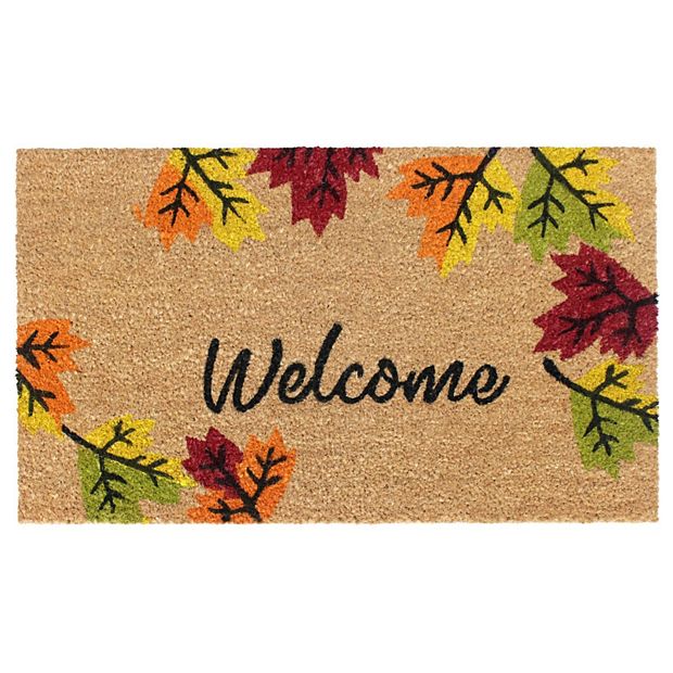 Rubber-Cal Fall Colors 18 in. x 30 in. A Welcome Fall Doormat