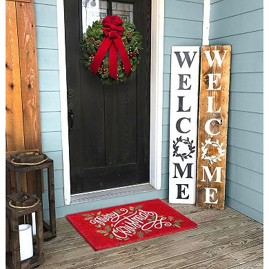 RugSmith Berry Merry Christmas Doormat - 18'' x 30''
