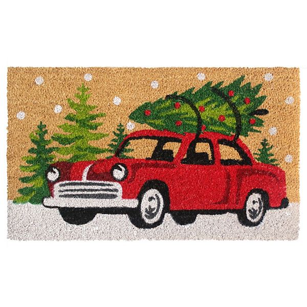 RugSmith Christmas Car Doormat 18'' x 30''