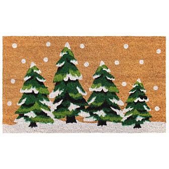 RugSmith Christmas Topiaries Doormat - 18'' x 30''