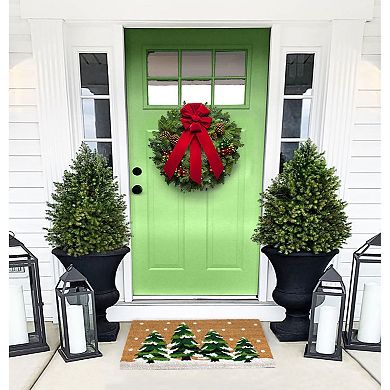 RugSmith Christmas Topiaries Doormat - 18'' x 30''