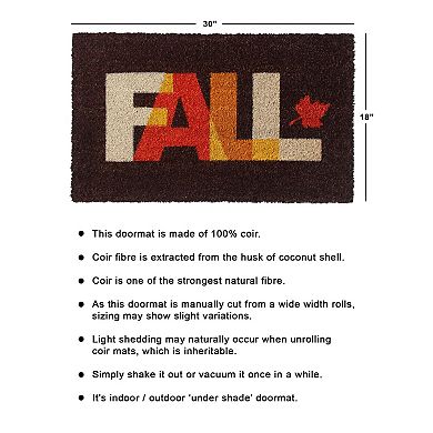RugSmith Fall Doormat - 18'' x 30''