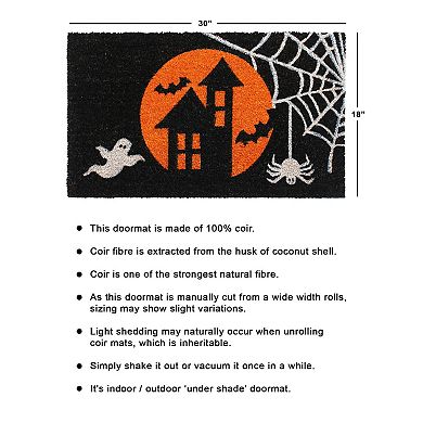 RugSmith Ghost House Doormat - 18'' x 30''