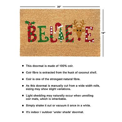 RugSmith Believe Doormat - 18'' x 30''