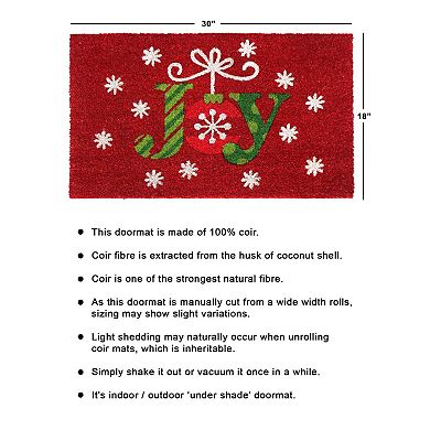 RugSmith Joy Flakes Doormat - 18'' x 30''