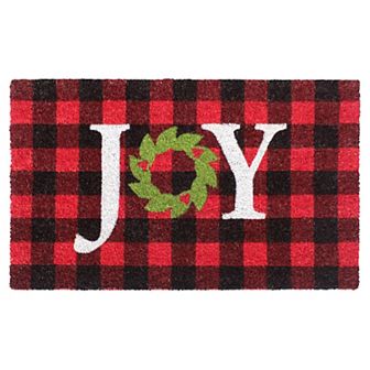 RugSmith Joy on Plaids Doormat - 18'' x 30''