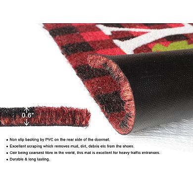 RugSmith Joy on Plaids Doormat - 18'' x 30''