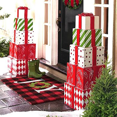 RugSmith Joy on Plaids Doormat - 18'' x 30''